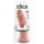 King Cock 10 - velký realistický dildo s přísavkou (25 cm) - přírodní