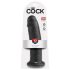 King Cock 10 - přísavný dildo (25 cm) - černý