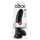 King Cock 9 - černý přísavný dildo s varlaty (23 cm)