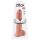 King Cock 11 - přísavkový dildo s varlaty (28 cm) - přírodní