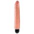 King Cock 10 Stiffy - voděodolný realistický vibrátor (25 cm) - tělová barva