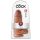 King Cock 9 Chubby - přísavný dildo (23 cm) - tmavá přírodní