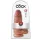 King Cock - realistický dildo s přísavkou - 23 cm - tmavá tělová