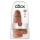 King Cock - realistický dildo s přísavkou - 23 cm - tmavá tělová