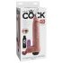 King Cock 11 - realistický stříkající dildo (28cm) - přírodní