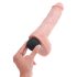 King Cock 11 - realistický stříkající dildo (28cm) - přírodní
