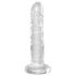 King Cock Clear 6 - přísavkový dildo (15 cm)