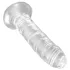King Cock Clear 6 - dildo s přísavkou (17,8 cm)