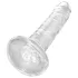 King Cock Clear 6 - dildo s přísavkou (17,8 cm)