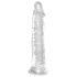 King Cock Clear 8 - přísavkový, velký dildo (20 cm)