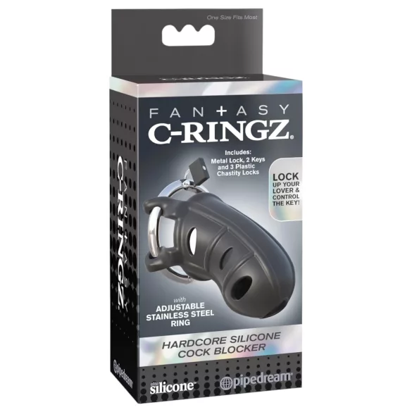 C-Ringz - silikonový penisový klec - černý