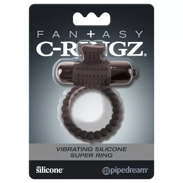Pipedream Fantasy C-Ringz - vibrační erekční kroužek - černý