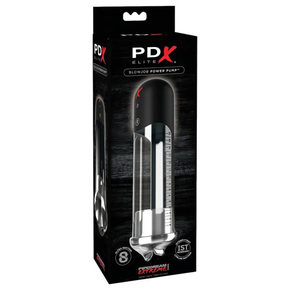 Automatická pumpa s rty - PDX Blowjob (černá)