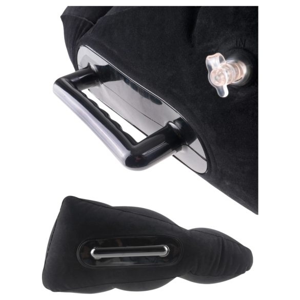 Fetish Fantasy - Nafukovací sex polštář s držadly (černý)