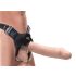 Fetish Strap-On 12 - připínací, dutý dildo (přírodní)