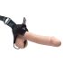 Fetish Strap-On 12 - připínací, dutý dildo (přírodní)