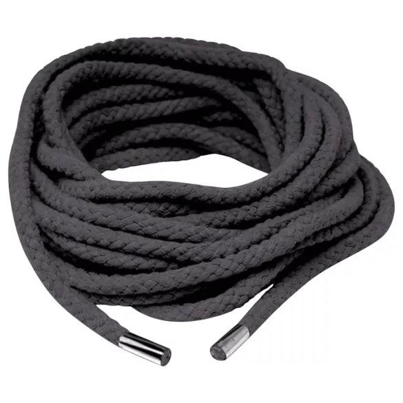 Fetish Silk Rope - hedvábné shibari bondage lano (10 m, černé)