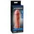 X-TENSION - prodlužovací návlek na penis - realistický - 17,7 cm - tělový