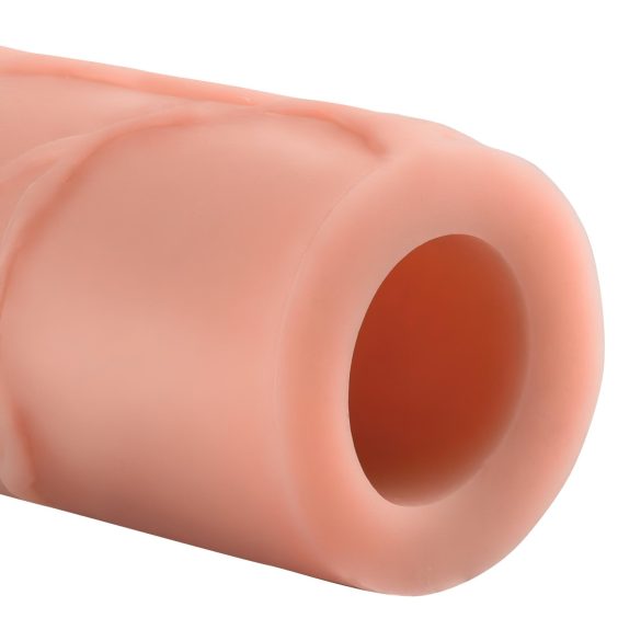 X-TENSION - prodlužovací návlek na penis - realistický - 17,7 cm - tělový