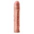 X-TENSION Perfect 3 - realistický penisový návlek (22,8 cm) - přírodní