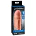 X-TENSION Mega 1 - realistický návlek na penis - 17,7 cm - tělová barva