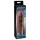 Pipedream X-TENSION Mega 2 - realistický návlek na penis (20,3 cm) - tmavě přírodní
