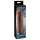 Pipedream X-TENSION Perfect 2 - erekční návlek na penis s jedním kroužkem - tmavě přírodní (19 cm)