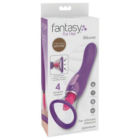 Fantasy - Dobíjecí 3v1 vibrátor (fialový)