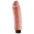 King Cock 8 - realistický ohebný vibrátor - 25 cm