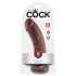 King Cock 8 dildo (20 cm) - hnědá