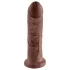 King Cock - realistický dildo 20 cm - hnědý
