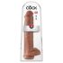 King Cock 15 - obří dildo (38 cm) - tmavá přírodní barva