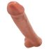King Cock 15 - obří dildo (38 cm) - tmavá přírodní barva