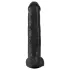 King Cock 15 - dildo s přísavkou a varlaty (38 cm, černé)