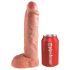 King Cock Strap-on 10 - dutý připínací dildo 25 cm