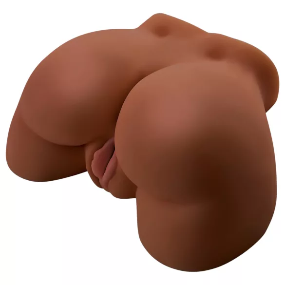 Pipedream Junk in Tha Trunk - vibrační ženský torzo masturbátor (tmavě přírodní)