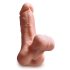 PDX Reach Around - 2v1 umělý zadeček a návlek na penis (přírodní)