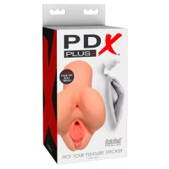   PDX Pick Your Pleasure - 2v1 realistický masturbátor (přírodní)
