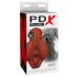 PDX Vyberte si Potešení - 2v1 realistický masturbátor (hnědý)