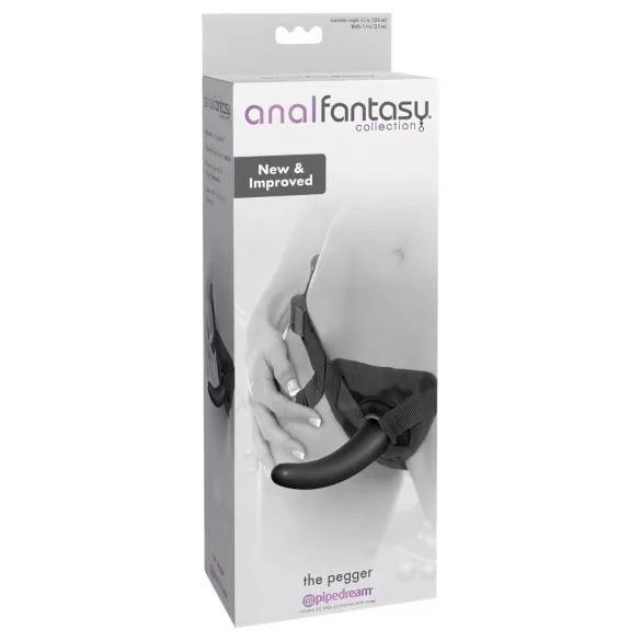 Pipedream - analfantasy The Pegger - připínací dildo (černé)