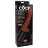 King Cock Plus 7,5 - realistický hnědý vibrátor s varlaty