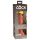 King Cock Elite 6 - přísavkový realistický dildo (15 cm) - tmavý