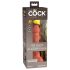 King Cock Elite 6 - přísavkový realistický dildo (15 cm) - tmavý