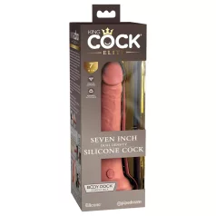   King Cock Elite - realistické dildo s přísavkou - 18 cm - tělová barva