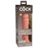 King Cock Elite 8 - přísavkový, realistický dildo (20 cm) - přírodní