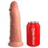 King Cock Elite 8 - přísavkový, realistický dildo (20 cm) - přírodní