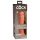 King Cock Elite 8 - přísavkový dildo (20cm) - tmavá přírodní