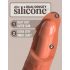 King Cock Elite 8 - realistické dildo s přísavkou 20 cm - tmavá tělová