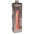 King Cock Elite 9 - přísavkový, realistický dildo (23cm) - přírodní