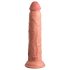 King Cock Elite 9 - přísavkový, realistický dildo (23cm) - přírodní